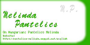 melinda pantelics business card
